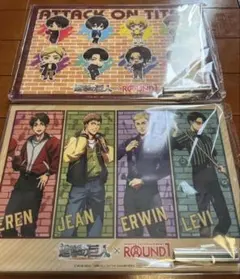 進撃の巨人　ラウンドワン限定　アクリルボード　２枚セット