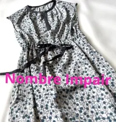 Nombre Impair/ドット柄 ノースリーブワンピース ウエスト紐/フリーのサムネイル