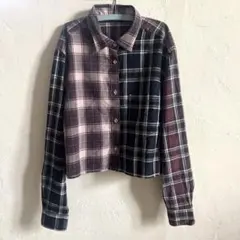 DIESEL チェック柄 クロップドシャツのサムネイル