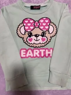 EARTHMAGIC ミントグリーン トレーナー