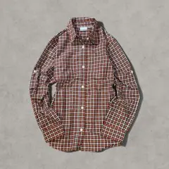 Columbia コロンビア チェックシャツ ロールアップ 長袖 アウトドア