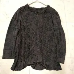 美品】Leilian シワ加工 プリーツ シャーリング ブラウス 13＋ - メルカリ