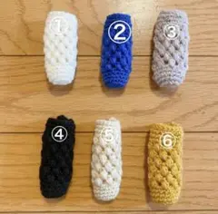 リップクリームケース　リップクリームホルダー　ハンドメイド　かぎ針編み