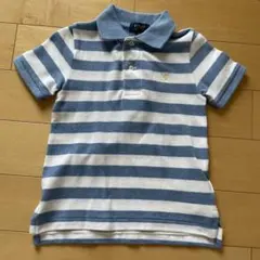 Polo Ralph Lauren ポロシャツ 3T 青と白のストライプ