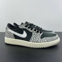 【美品】Air Jordan 1 Low ブラックセメント 26cm