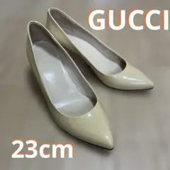 【SALE】GUCCI グッチ　パンプス　ベージュ　23cm