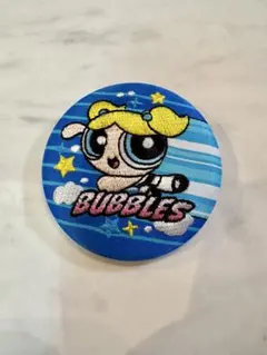 ☆パワーパフガールズ バブルス 刺繍缶バッジ☆