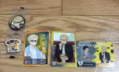ハイキュー キャラクターカード 消しゴム 缶バッジ 月島蛍 まとめ売り