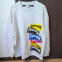 Supreme THRASHERロゴ 長袖カットソー L