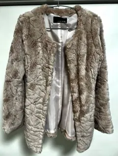 CECIL McBEE ピンクファーコート