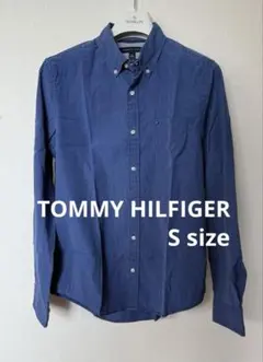 TOMMY HILFIGER ネイビー ストライプ ボタンダウン シャツ