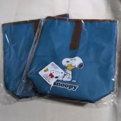 スヌーピーくるっと巻ける保冷温ランチバッグバッグ 2個セット