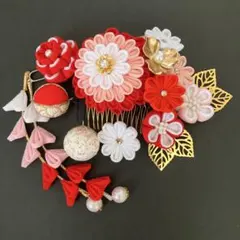 つまみ細工　髪飾り　七五三　前撮り　卒業式　成人式