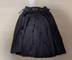 フレアスカート ベルト付き　ナイスクラップ　NICE CLAUP 茶色のサムネイル