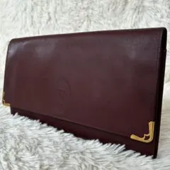 美品 　Cartier　 クラッチバッグ セカンドバッグ　レザー　ボルドー