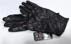 57新品 イタリア製 羊革 ブラックレザーグローブ 7.5 ウールライニング婦人