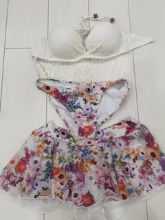 フラワー柄セパレート水着セット