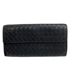 【中古】BOTTEGA VENETA イントレチャート コンチネンタルウォレット