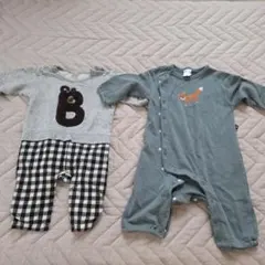 プティマイン ロンパース2点セット 80サイズ