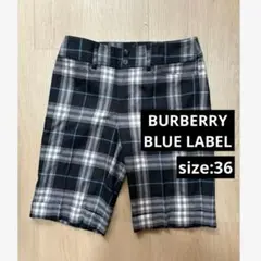 BURBERRY BLUE LABEL チェック柄ショートパンツ 36