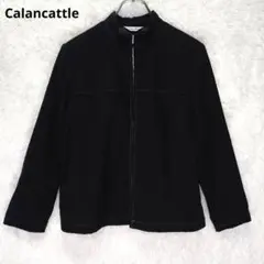 カランカトル ジップアップブルゾン スタンドカラー L相当 ブラックのサムネイル