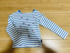 ノイユエイムべべ（BeBe） ボーダー ロンT 120cm 女の子