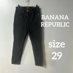 BANANA REPUBLIC HIGH-RISESLIM 29 ブラックデニム