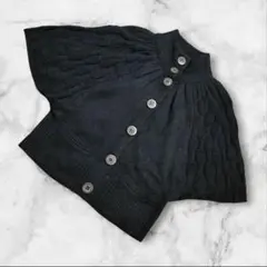 [美品] カーディガン ドルマンスリーブ ニット 黒