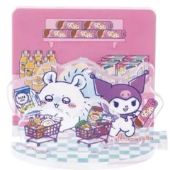 【新品】ちいかわ×サンリオキャラクターズ レイヤーアクリルスタンドモモンガクロミ