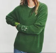 【ユニクロ*ANYA HINDMARCH】プレミアムラムクルーネックセーター M