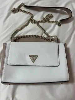 GUESS ホワイト ピンク ショルダーバッグのサムネイル