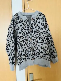 MAISON DE REEFUR ヒョウ柄カーディガン M