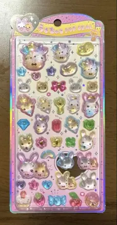 うるちゅるポップシール　フワフワらびちゃん　クラックス　正規品