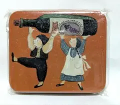 マタノアツコ LA MERISE アンティーク ブリキ缶 ベア 丸缶 レトロ マタノアツコ LA MERISE アンティーク ブリキ缶 ベア 丸缶