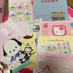 平成　文房具　サンリオ　封筒　便箋　メモ帳　懐かしい