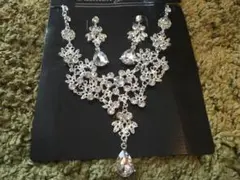 ウェディング、パーティー用ピアス &ネックレス