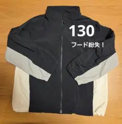 UNIQLO キッズジャケット 黒×白×灰　 130