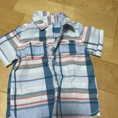 OLD NAVY チェック柄 半袖シャツ 12-18M
