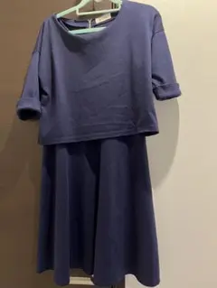 ミルクティー　マタニティ✳︎授乳ワンピース