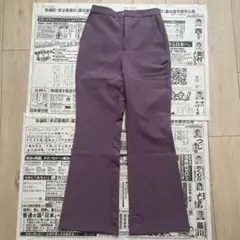 GU ストレッチフレアパンツ　パープル　M