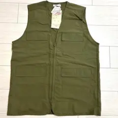 【新品】Lax Dan Tiaしまむら フィッシャーマンベスト　濃黄緑　Mサイズのサムネイル