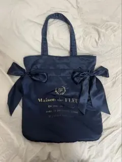 Maison de FLEUR ネイビートートバッグ