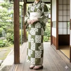 松坂屋誂え　有松鳴海絞り　浴衣　椿柄　紺と白　藍色　花柄 松坂屋誂え 有松鳴海絞り 浴衣 椿柄 紺と白 藍色 花柄 - メルカリ