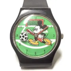 ビンテージ ディズニーストア サッカー ミッキーマウス 腕時計 (動作未確認)