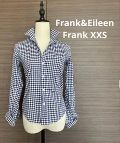 【Frank&Eileen】Frankシャツ　ギンガムチェック　紺X 白　XXS