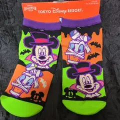 新品 東京ディズニーリゾート ハロウィンソックス25cm～27cm