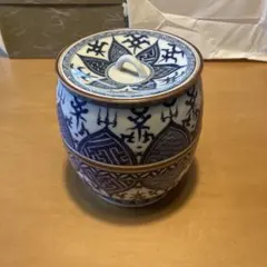 茶道具　香炉　染付香炉　河本 礫亭作　共箱　S21KR 茶道具 香炉 万暦唐草文・耳付染付香炉 河本礫亭作 共箱 S21KR - メルカリ