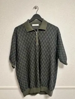【美品】BC.STOCK ジオメトリックジップポロシャツ Lのサムネイル