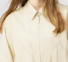 ユニクロジップアップショートブルゾン カラー：ナチュラル　サイズ： M