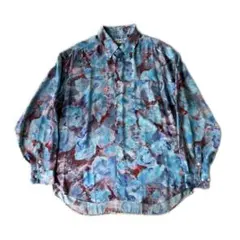 DOMON 90s 花柄シャツ 水彩絵のサムネイル